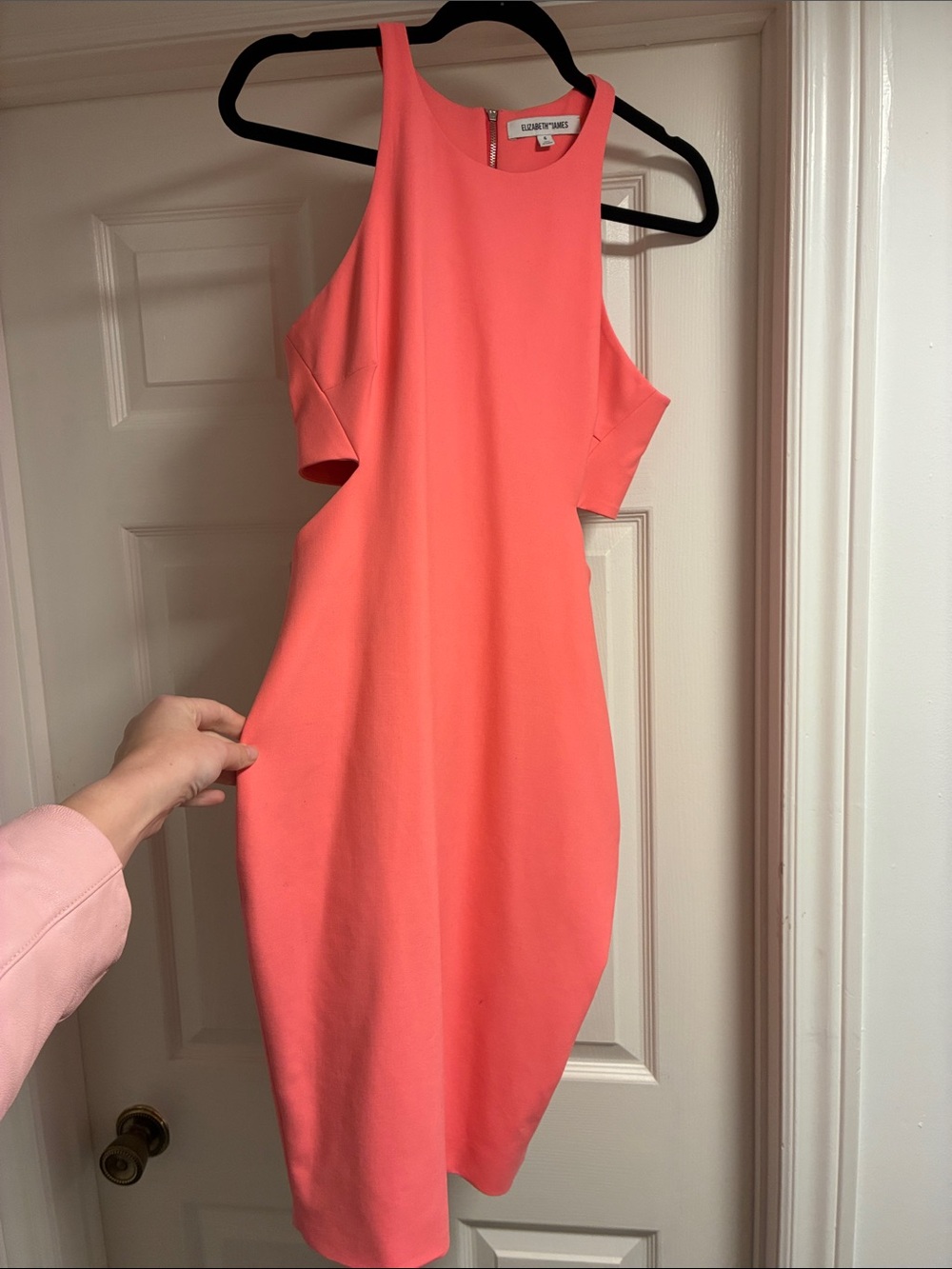 Neon Pink Cut-Out Dress